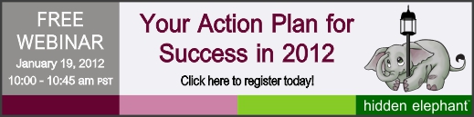 Your Action Plan for Success in 2012 Webinar Your Action Plan for Success in 2012 Webinar